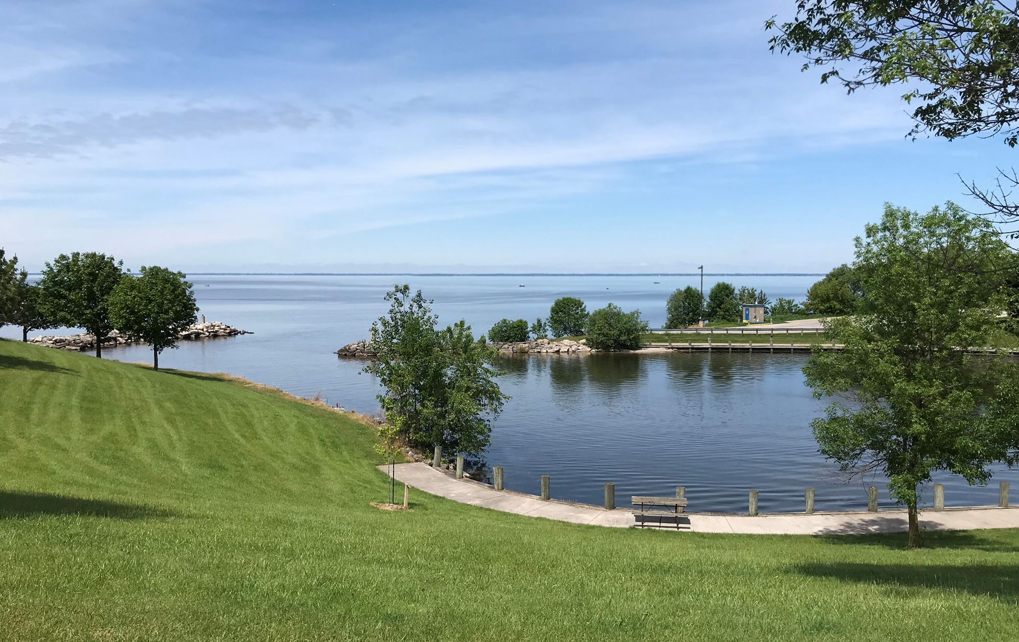 Stockbridge Harbor overlooking Lake Winnebago.