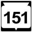 State Hwy Sign 151